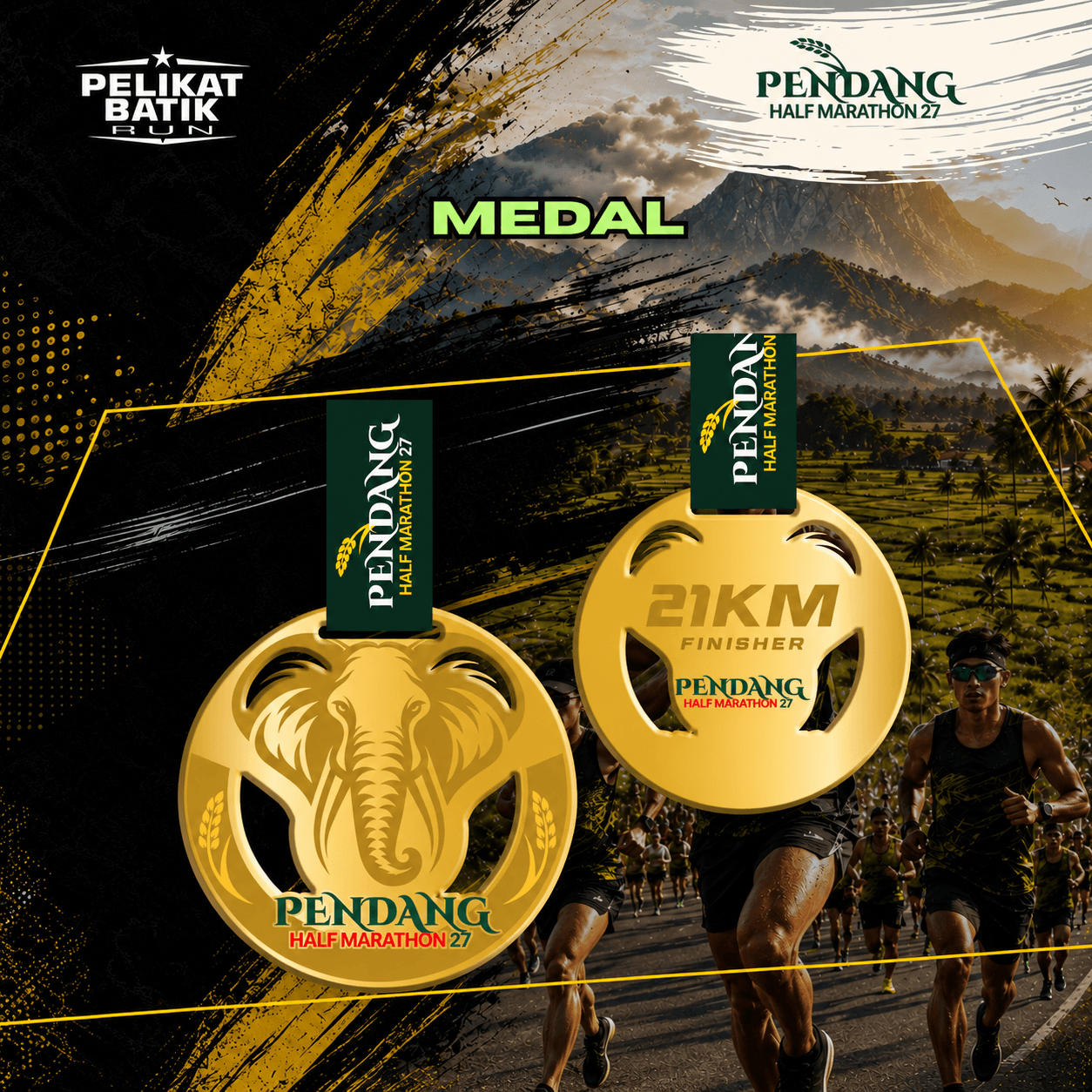 FINISHER MEDAL 21KM