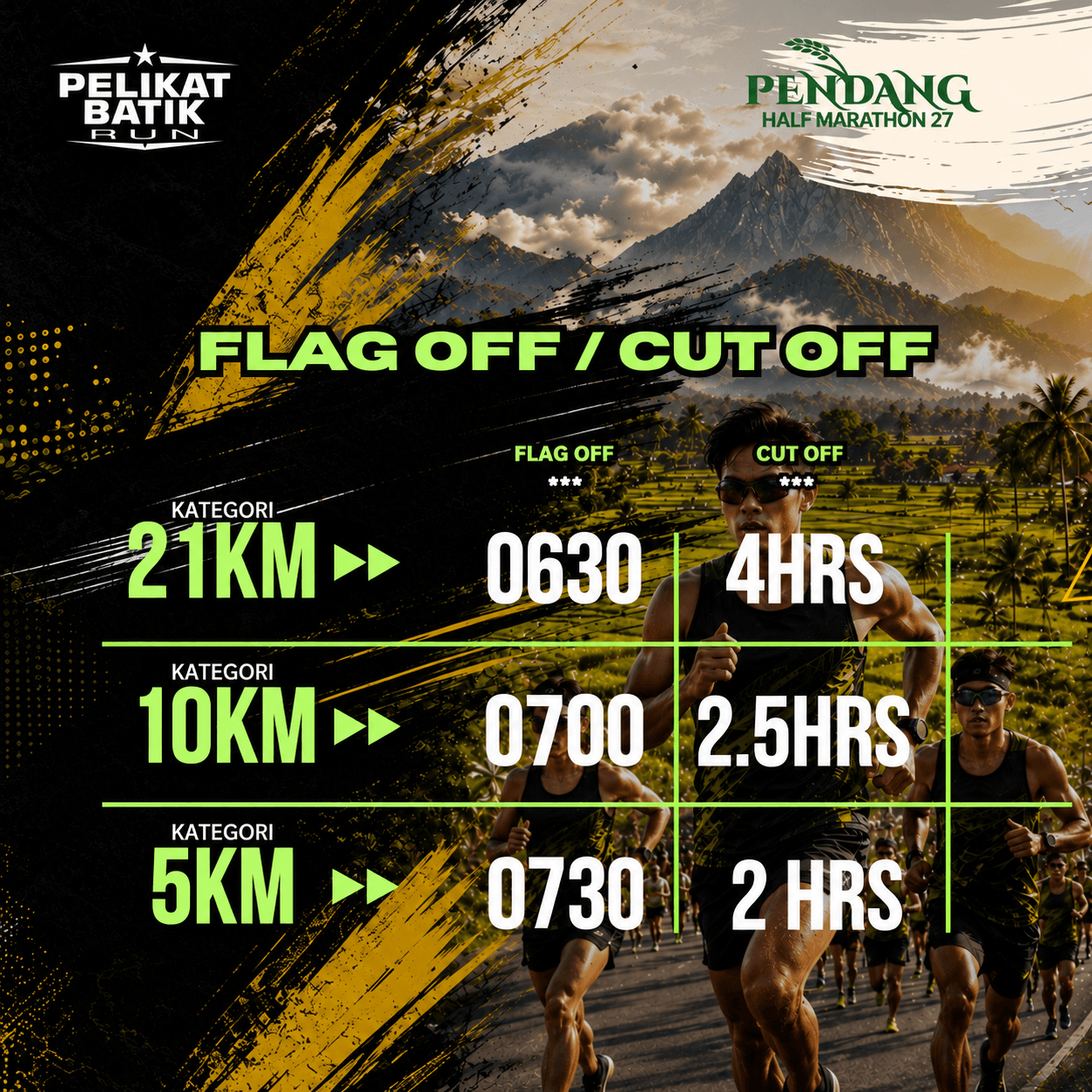 FLAG OFF TIME