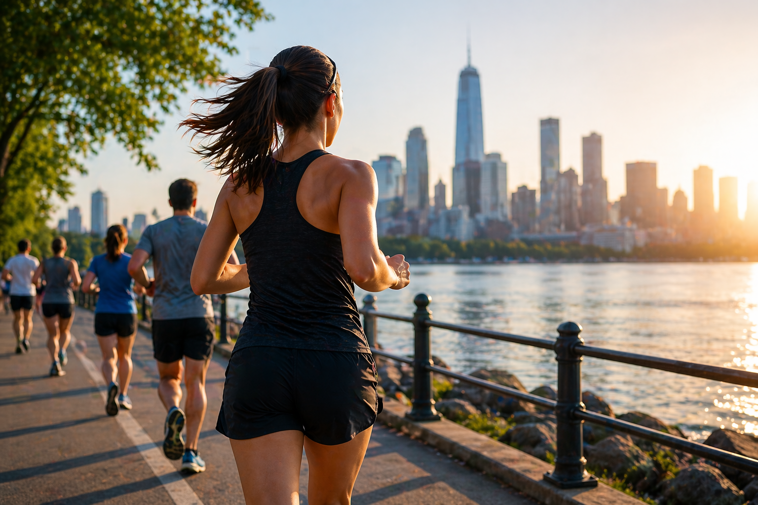 Runners at a race